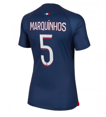 Paris Saint-Germain Marquinhos #5 Hemmatröja Dam 2023-24 Kortärmad